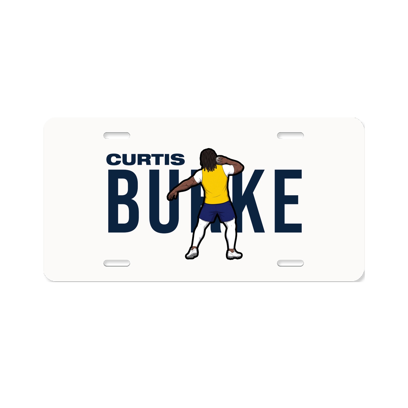 License Plate — Player Name in Classic