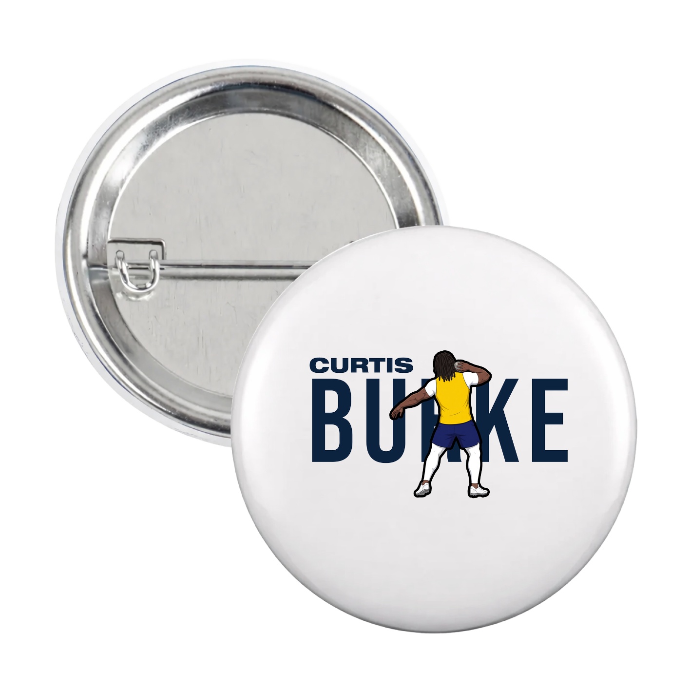 Game Day Button — Player Name in White
