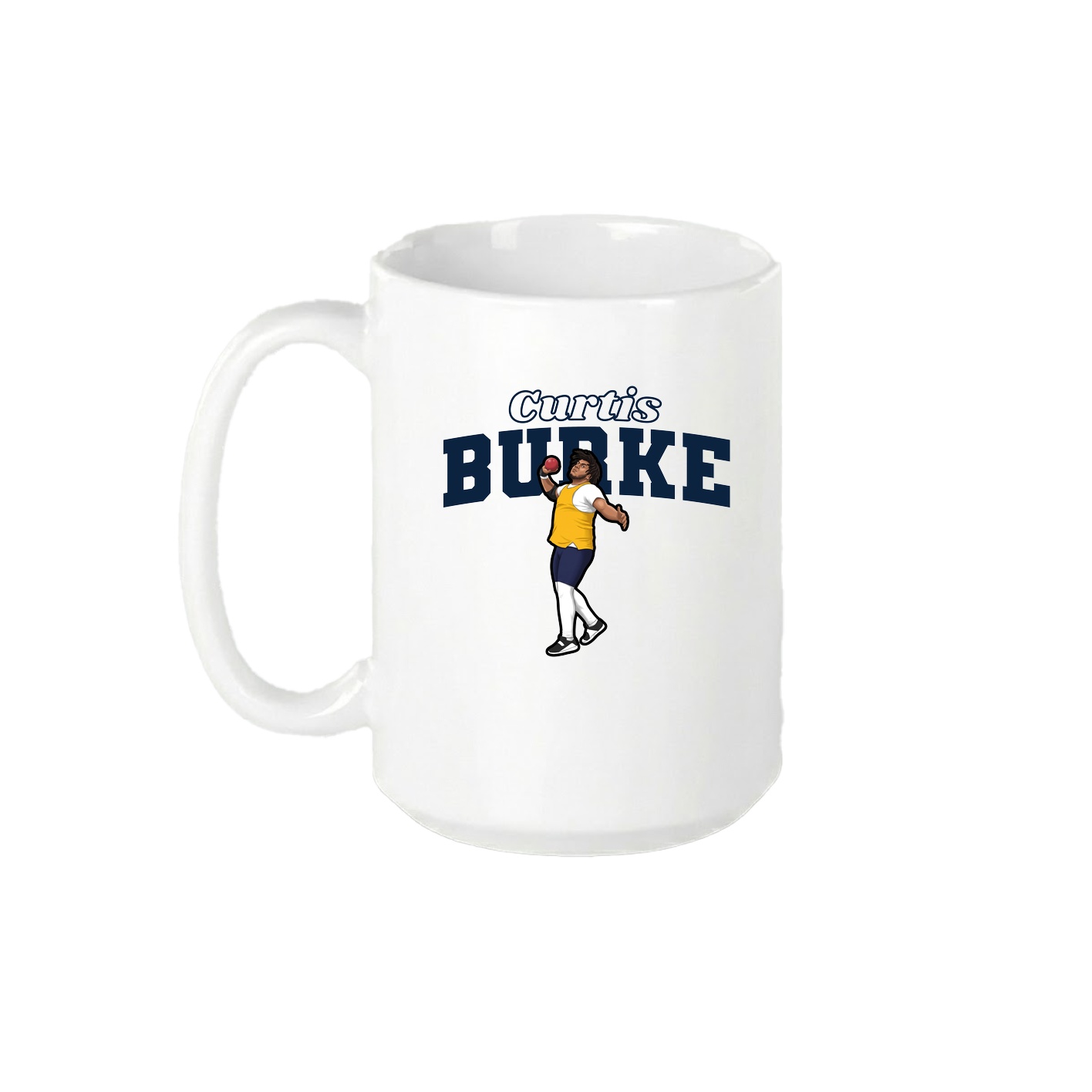15oz Coffee Mug — Name Arch in White
