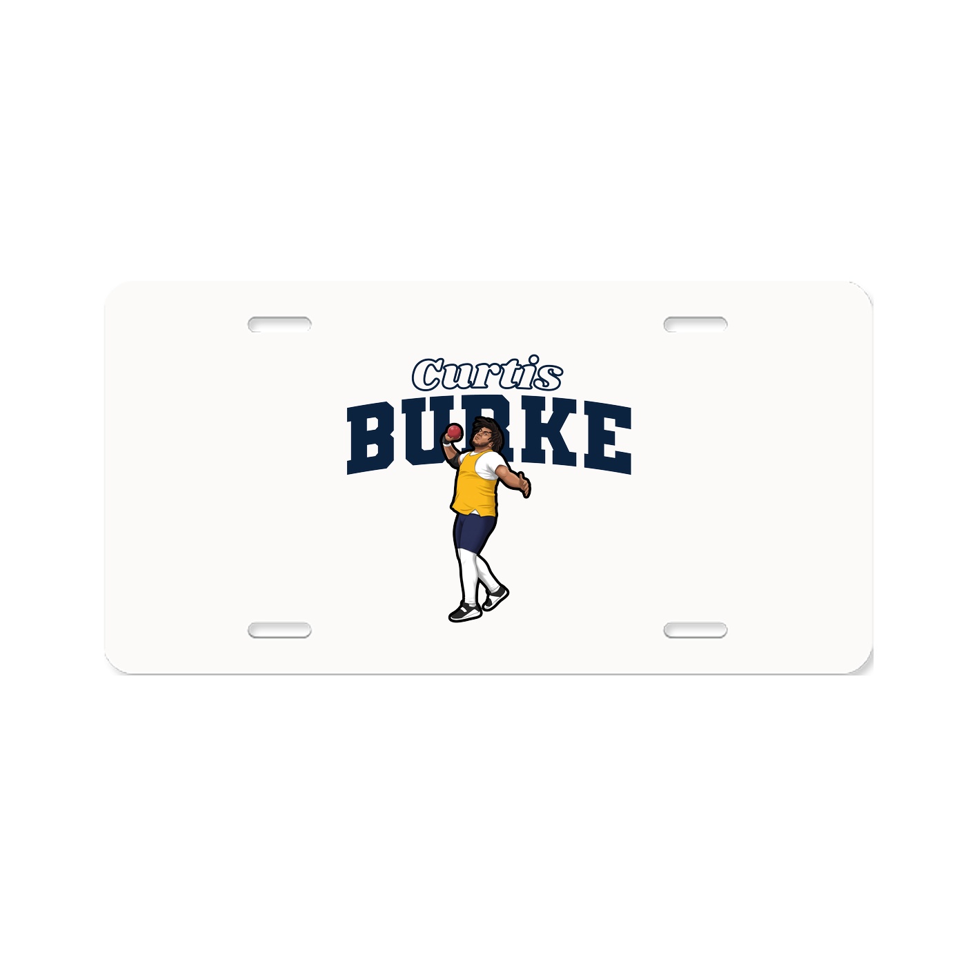 License Plate — Name Arch in Classic
