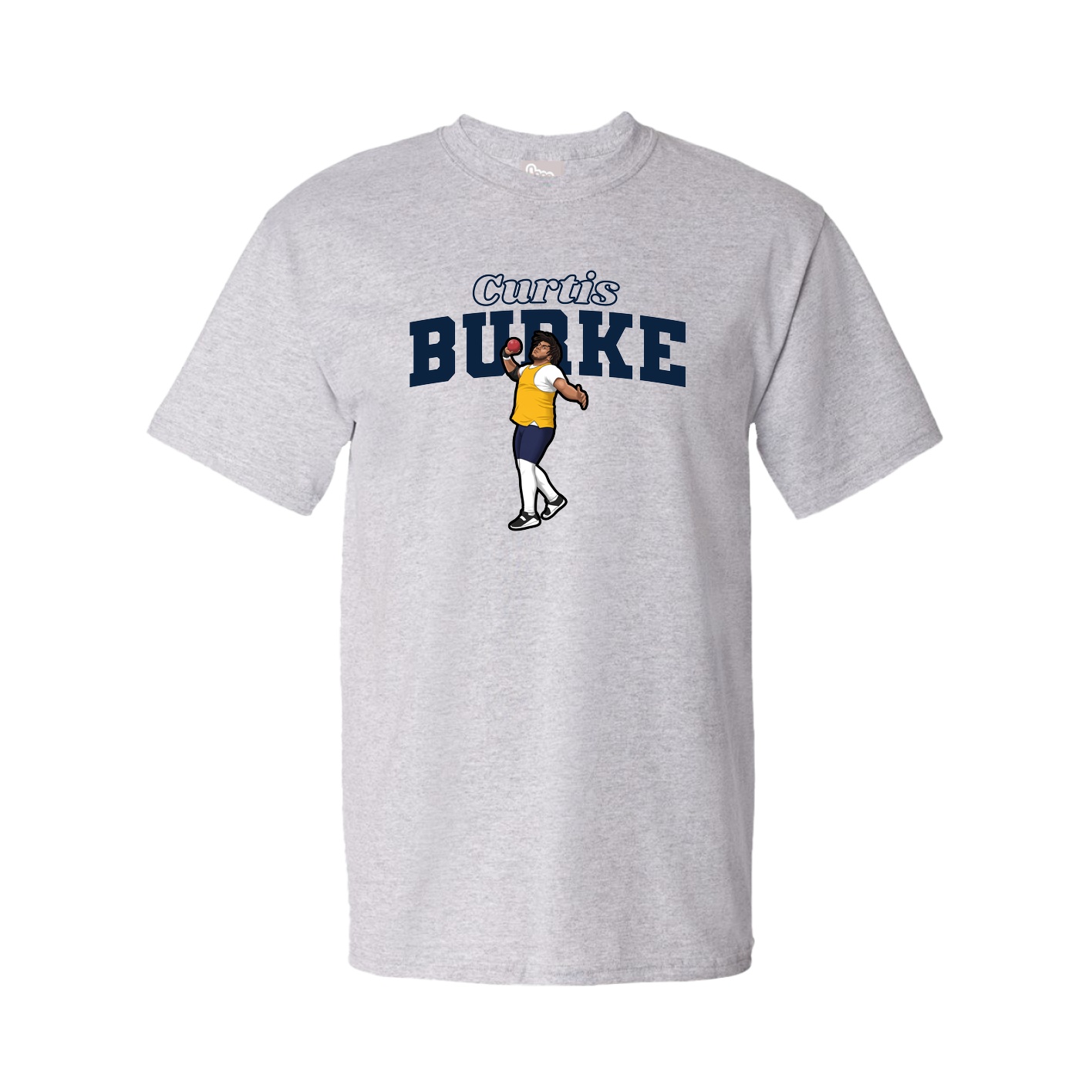 Youth Tee — Name Arch in Grey