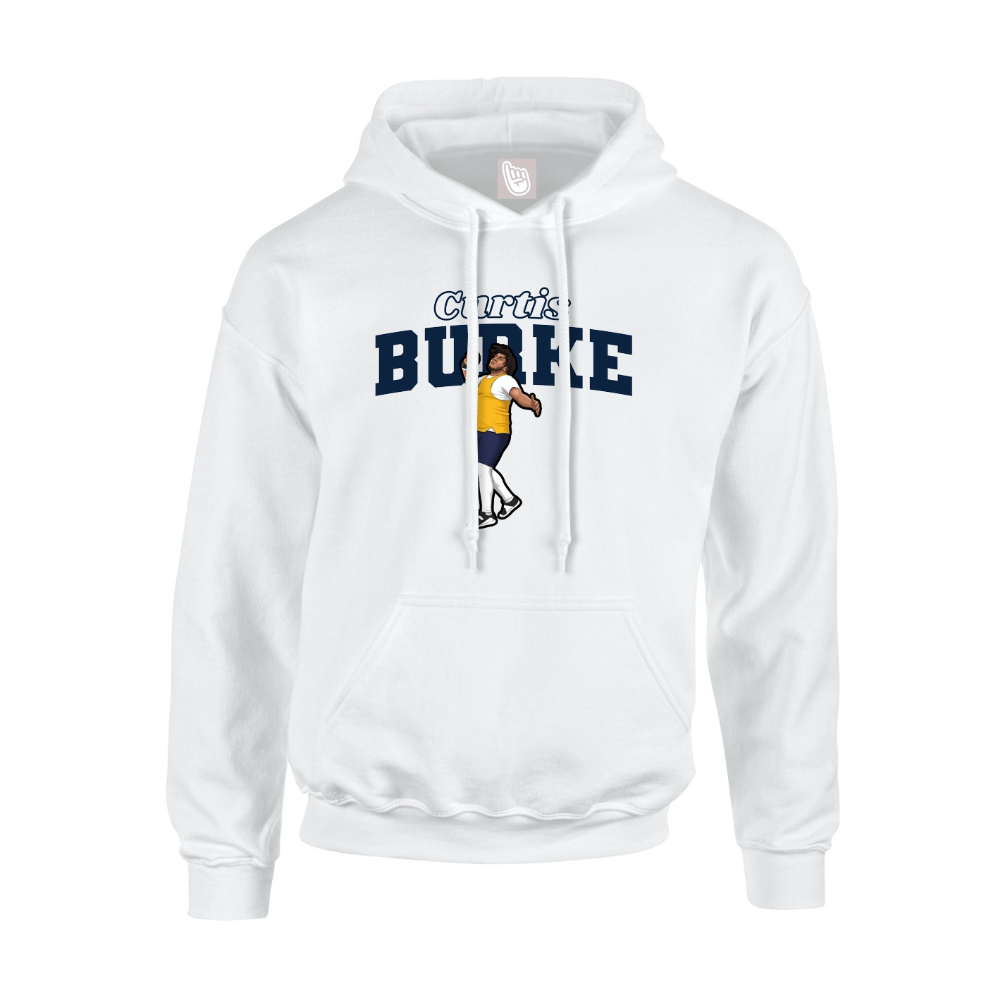 Hoodie — Name Arch in White