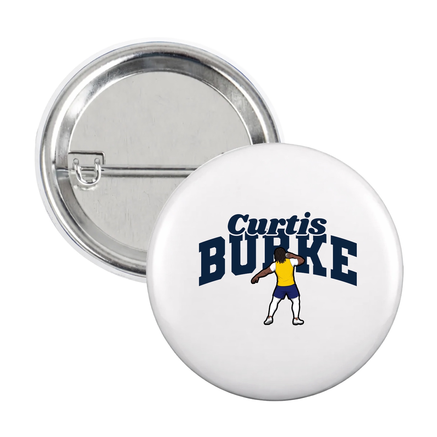 Game Day Button — Signature Arch in White