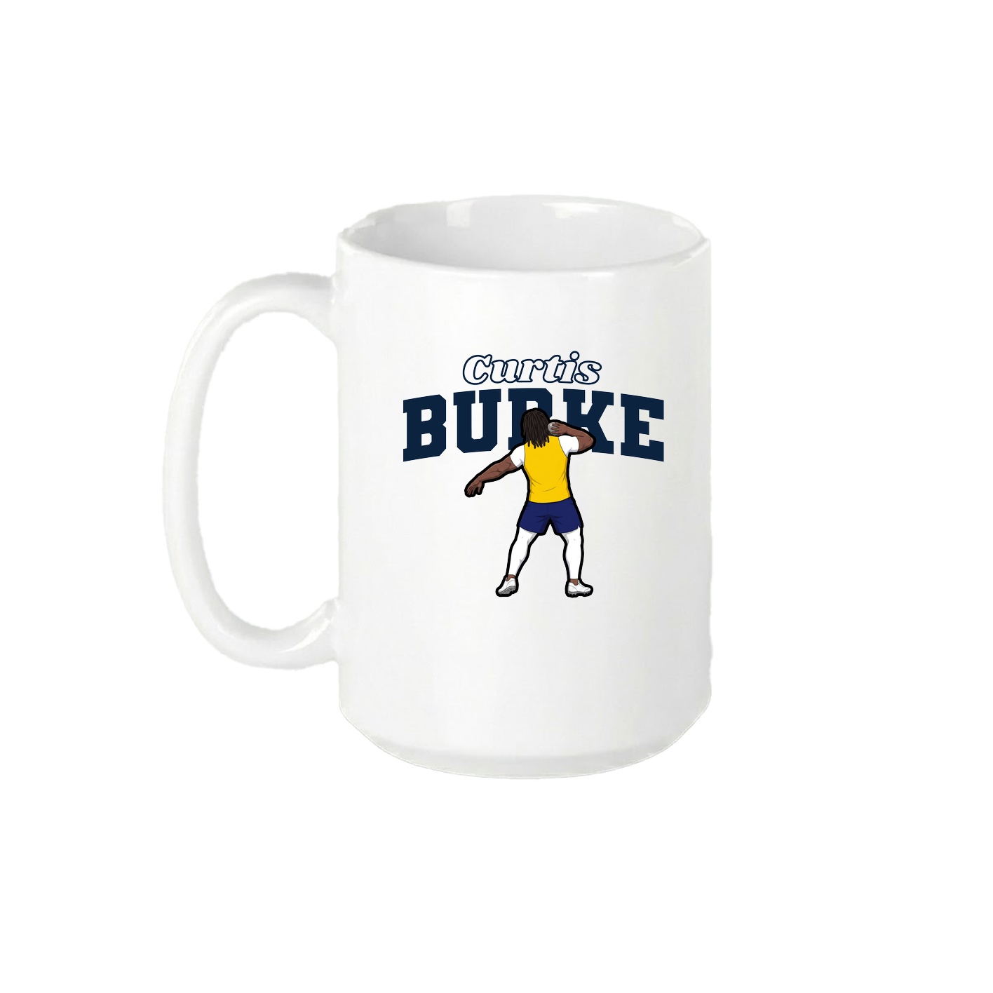 15oz Coffee Mug — Name Arch in White