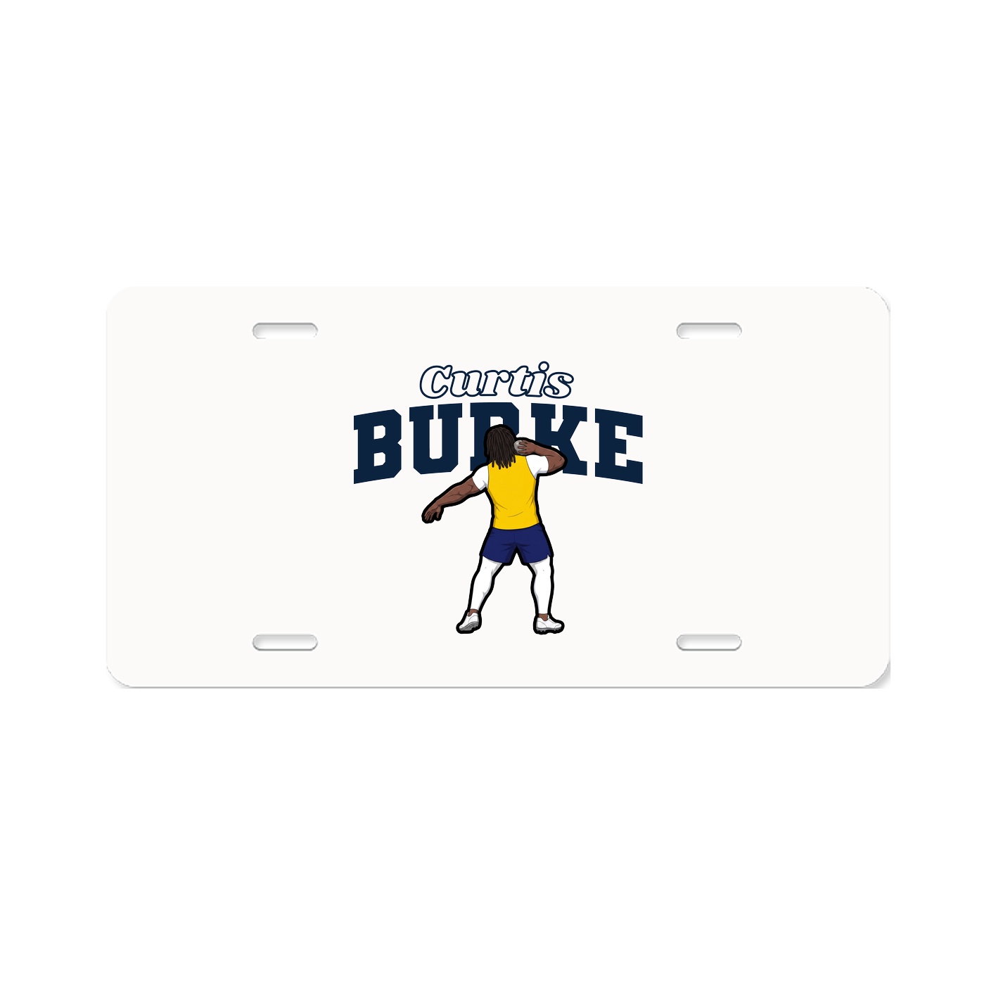 License Plate — Name Arch in Classic
