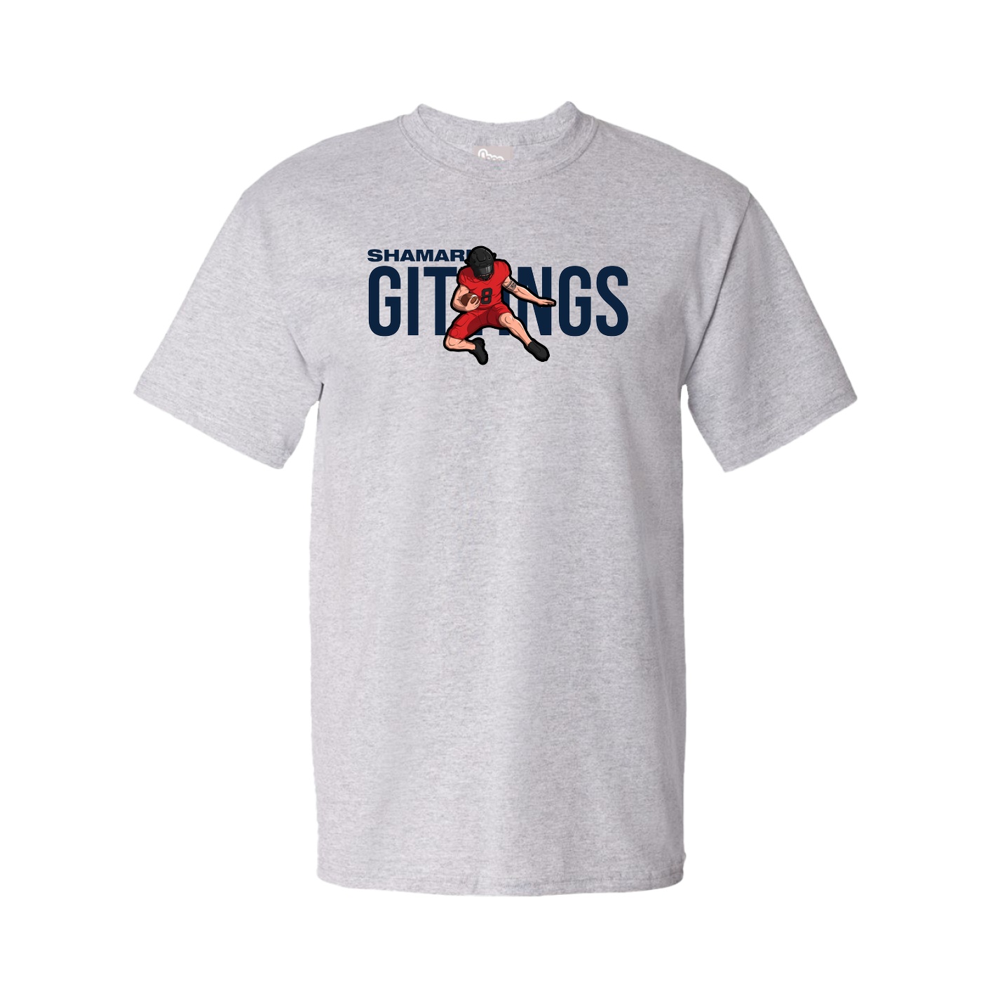 Youth Tee — Player Name in Grey