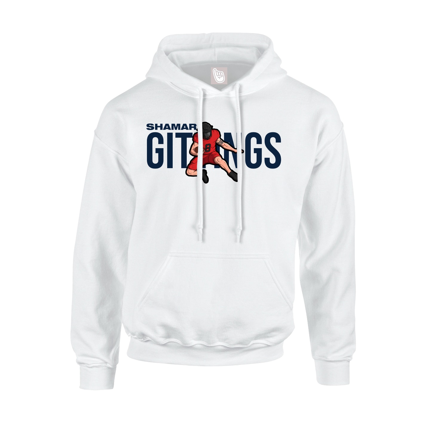 Youth Hoodie — Player Name in White