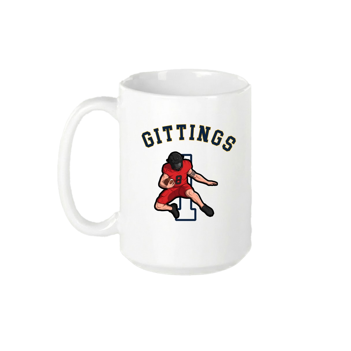 15oz Coffee Mug — Shirsey Arch in White