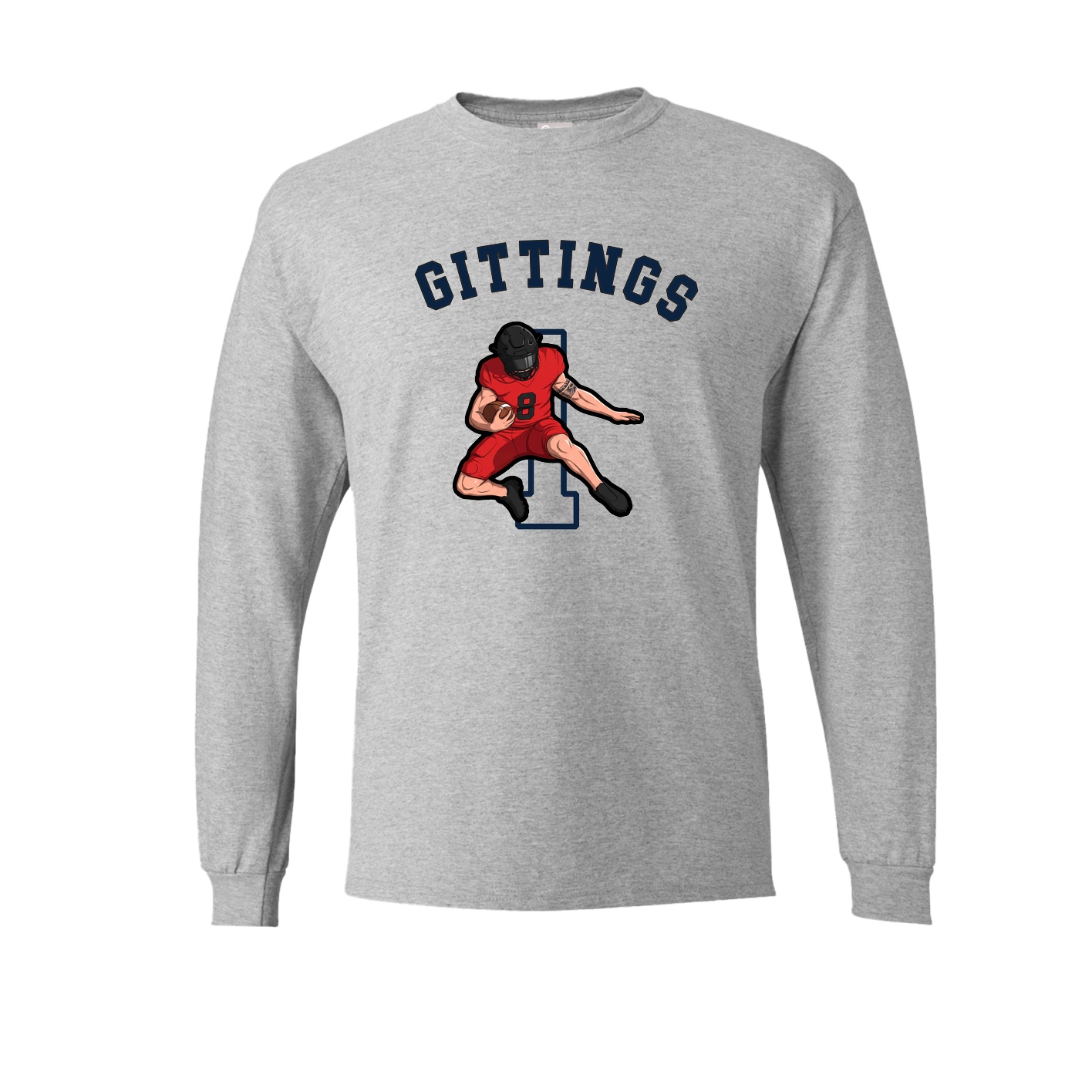 Long Sleeve Tee — Shirsey Arch in Grey