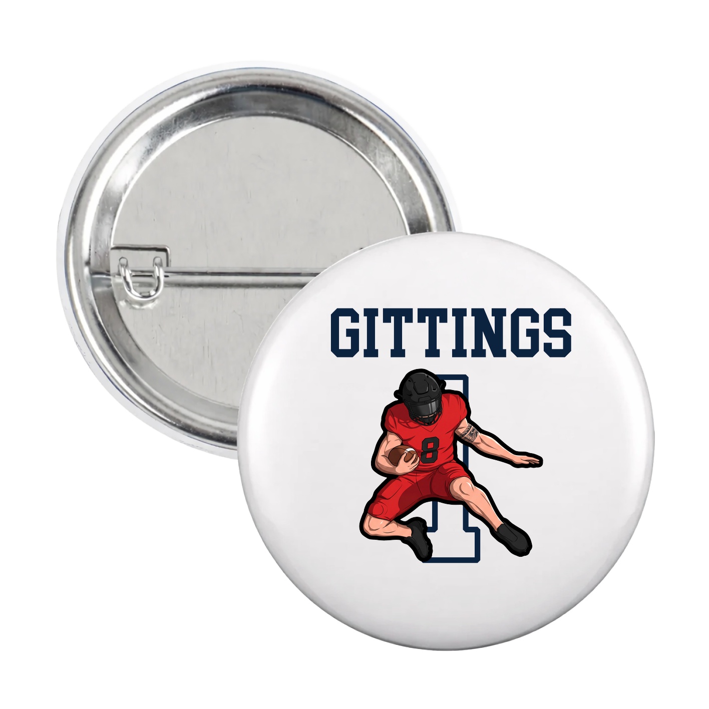 Game Day Button — Shirsey in White