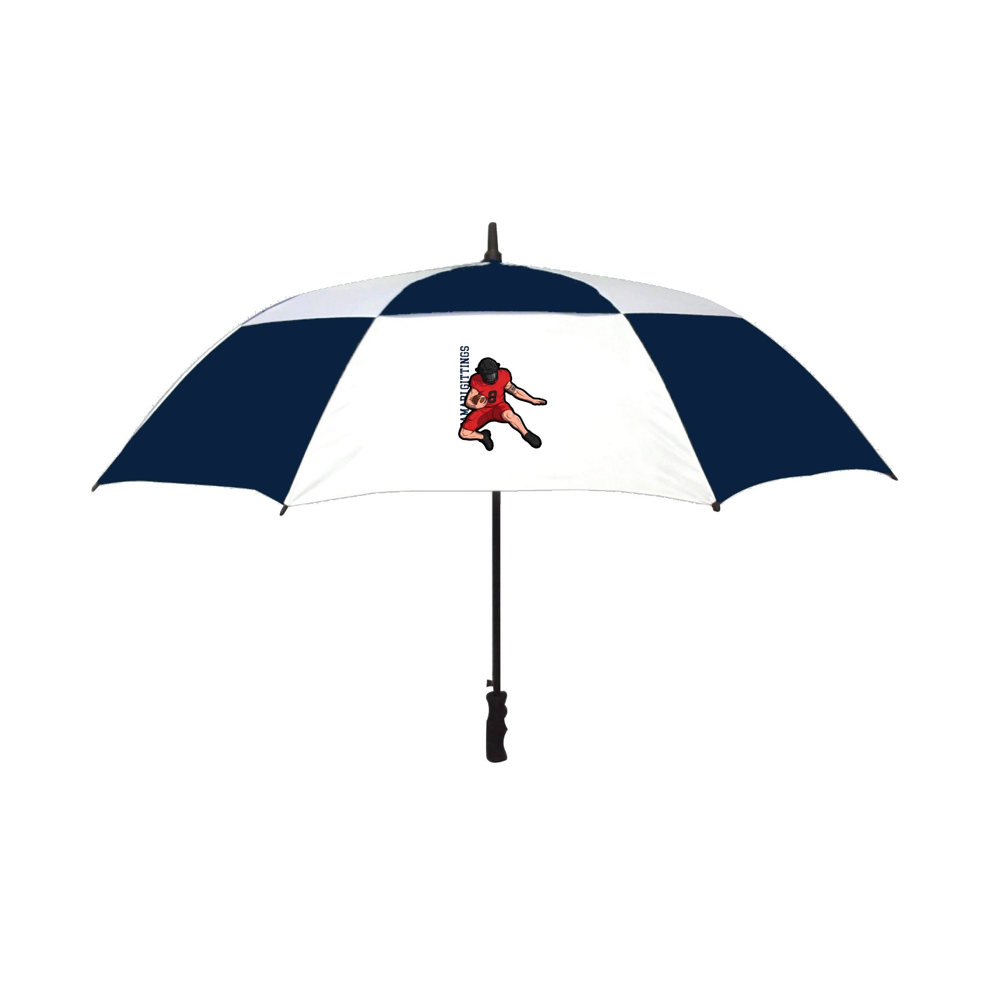 Golf Umbrella — Name Vertical in Navy