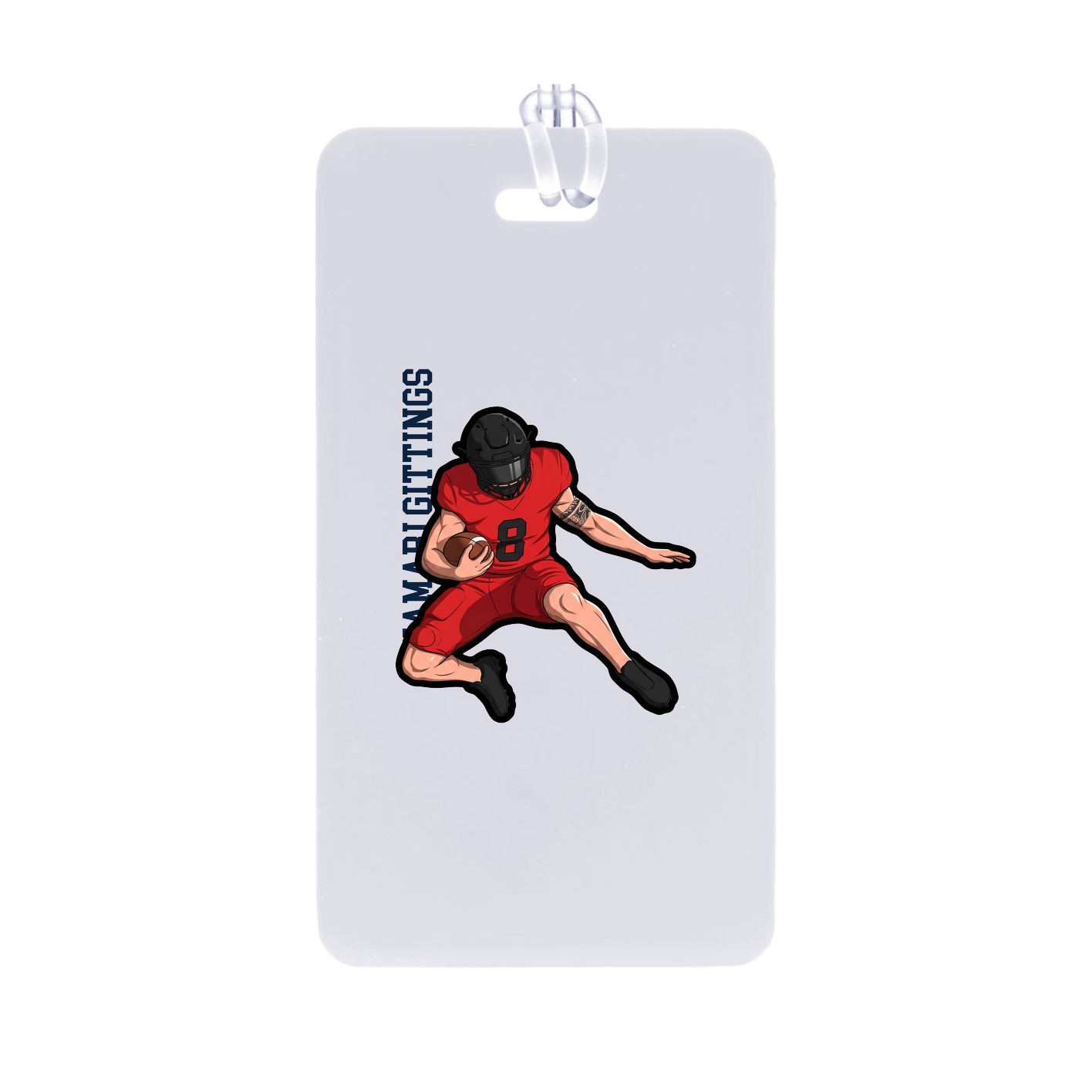 Bag Tag — Name Vertical in Classic
