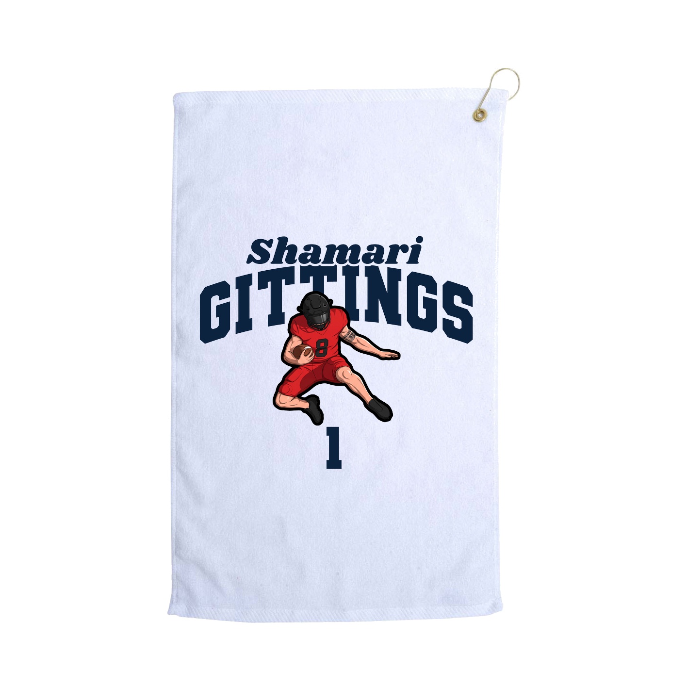 Golf Towel — Signature Arch in White