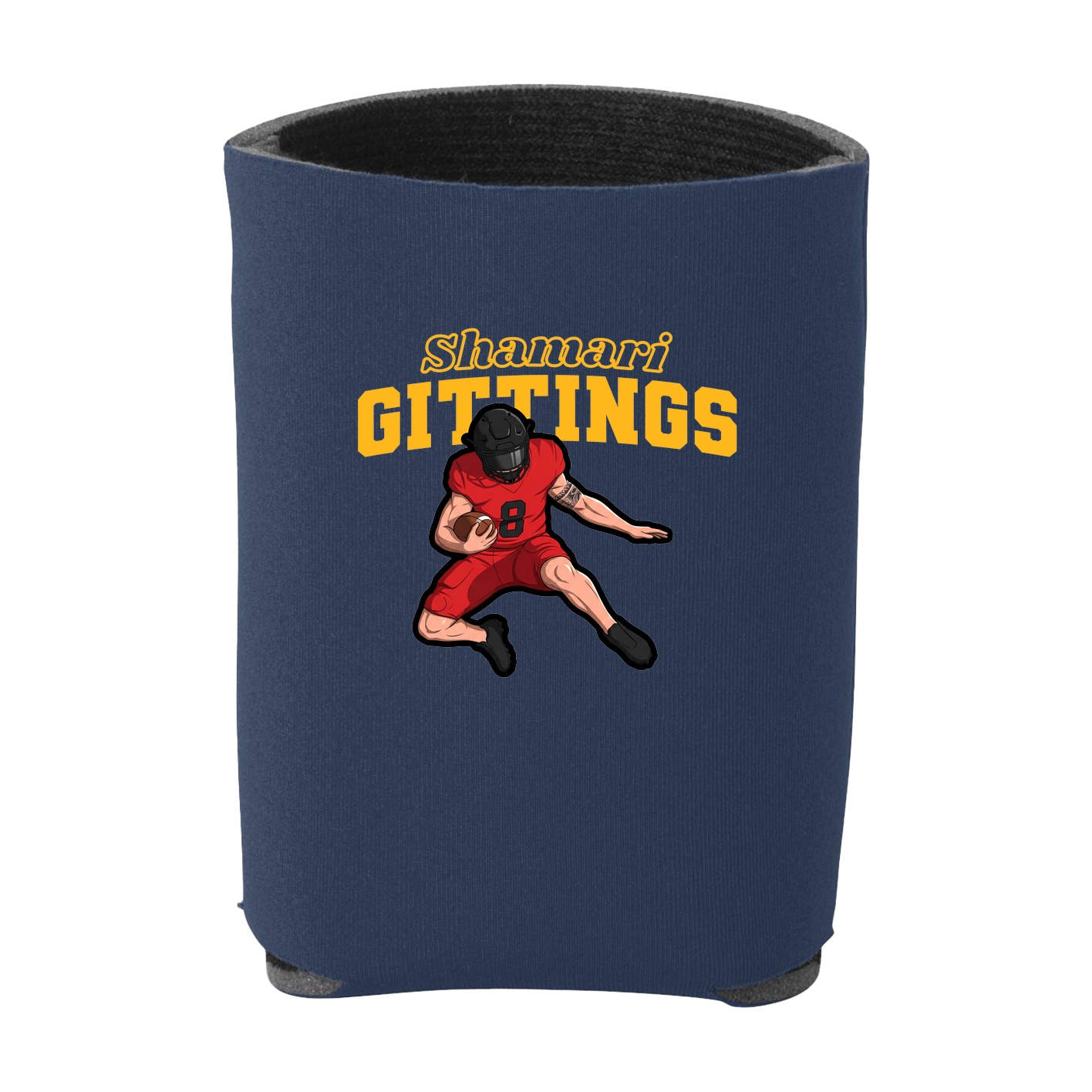 Can Holder — Name Arch in Navy