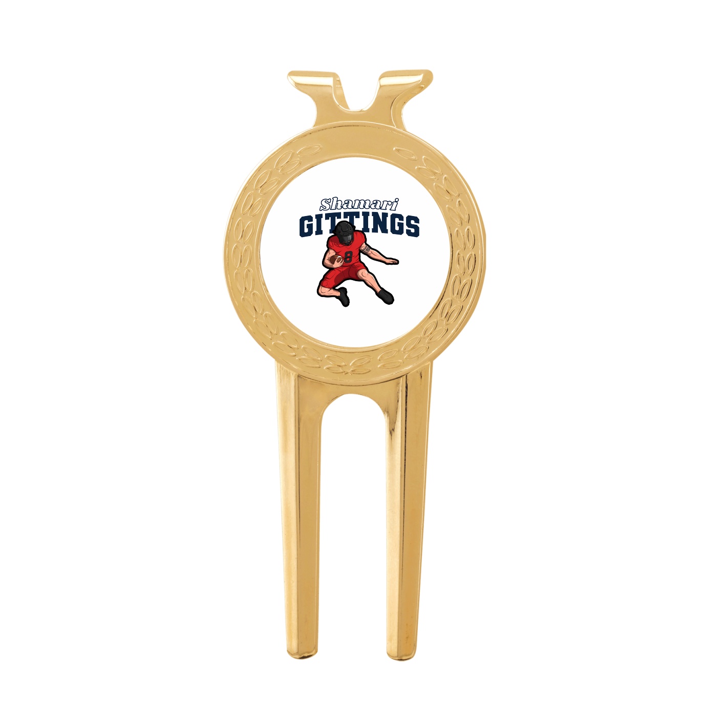 Divot Tool with Ball Marker — Name Arch in Classic