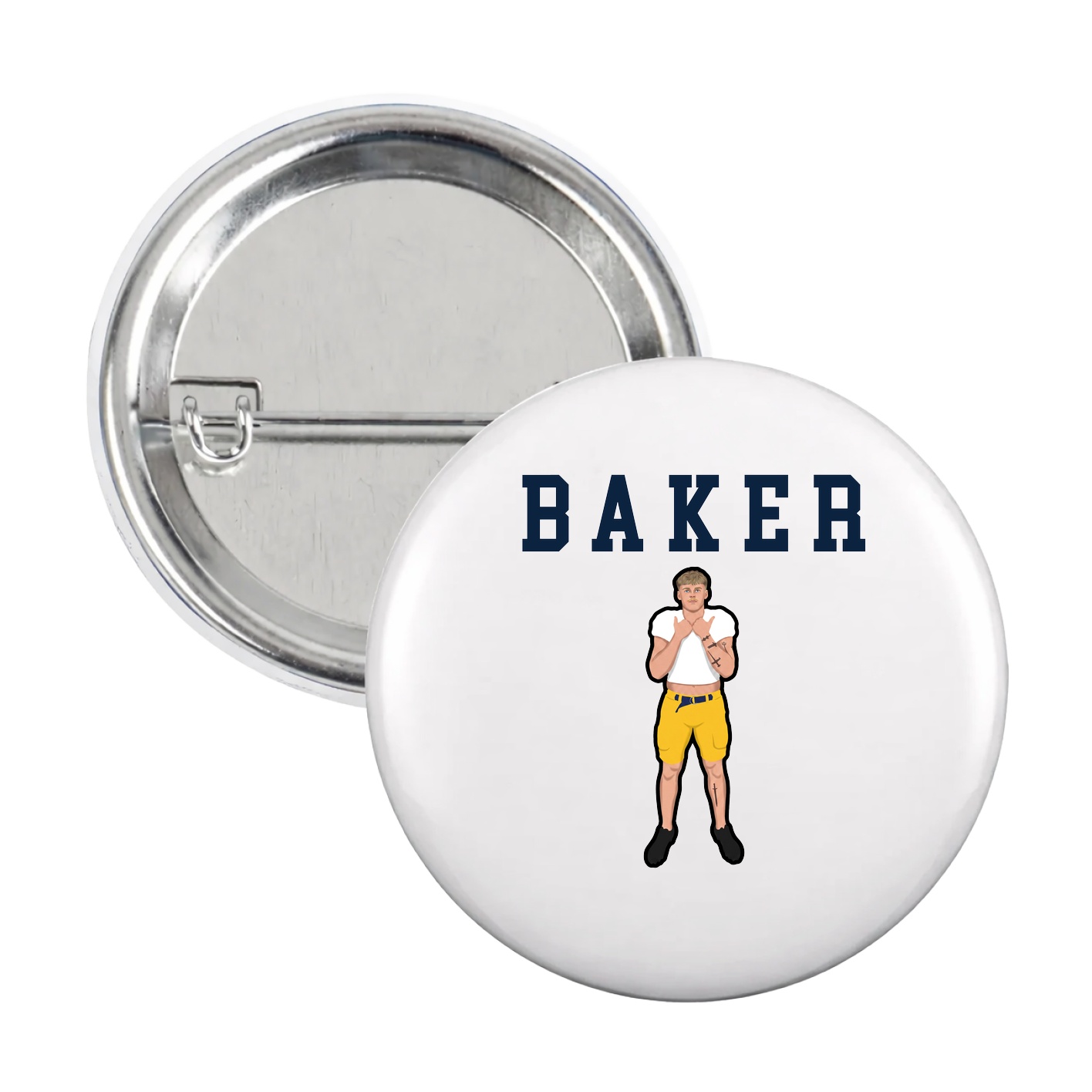 Game Day Button — Shirsey in White