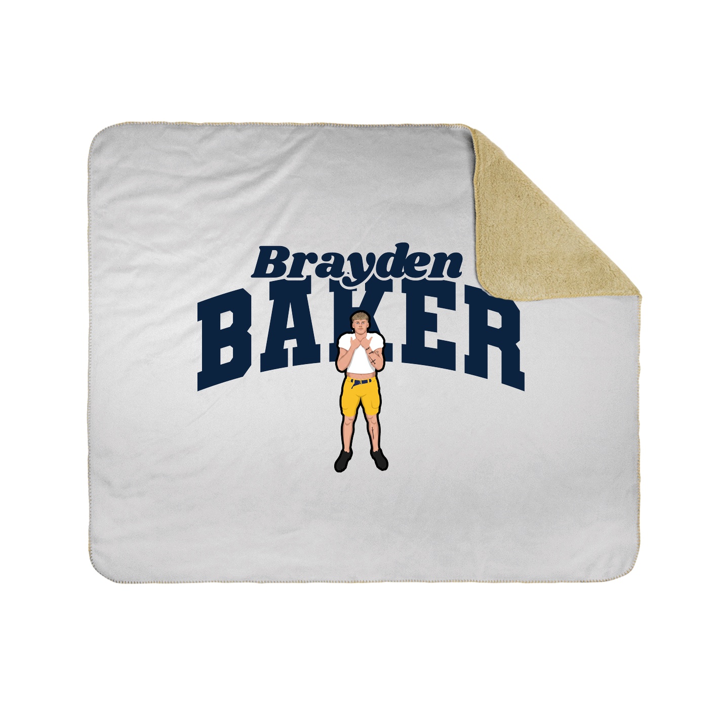 Throw Blanket — Signature Arch in White