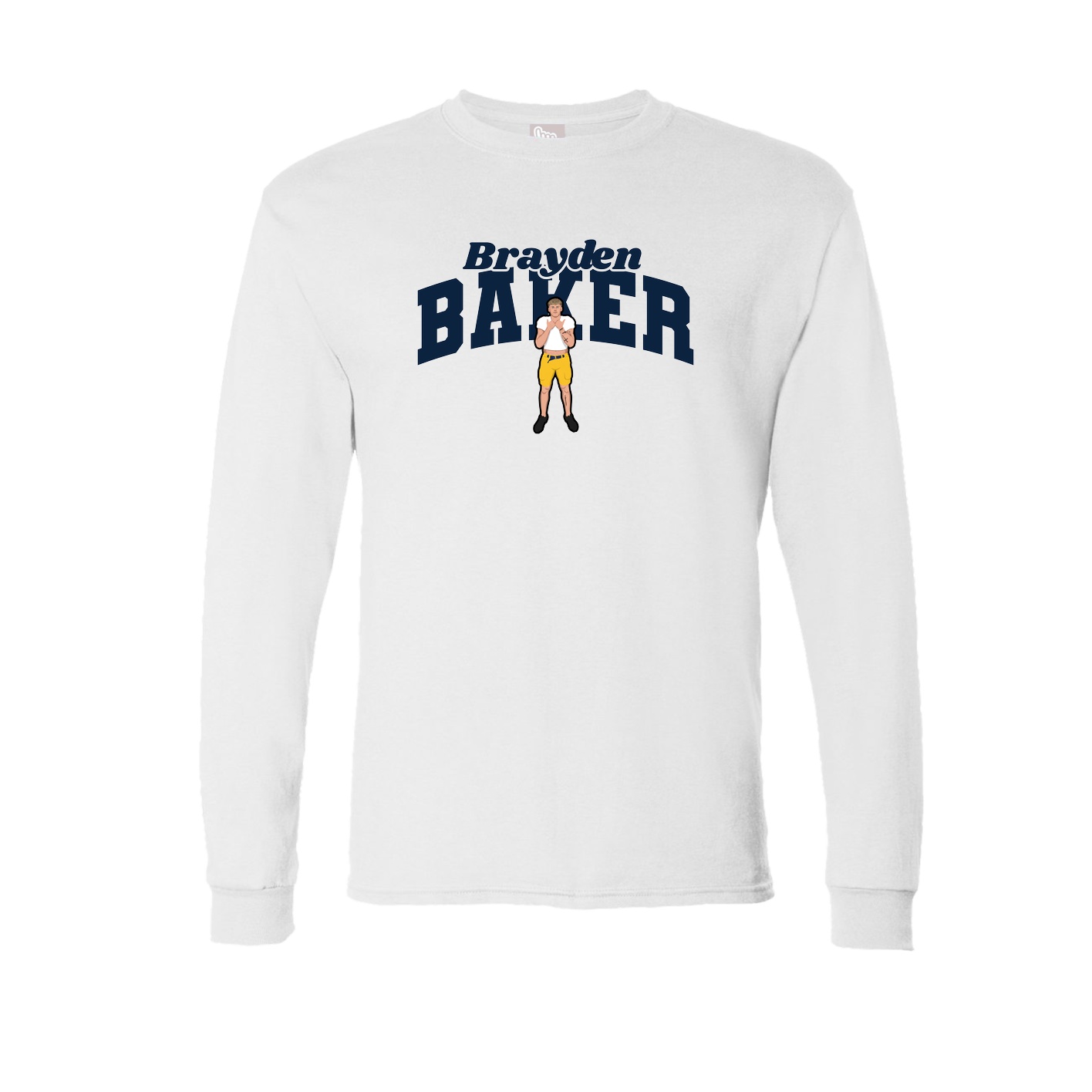 Long Sleeve Tee — Signature Arch in White