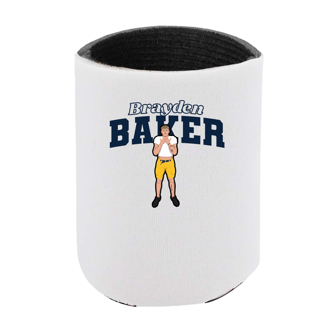 Can Holder — Name Arch in White