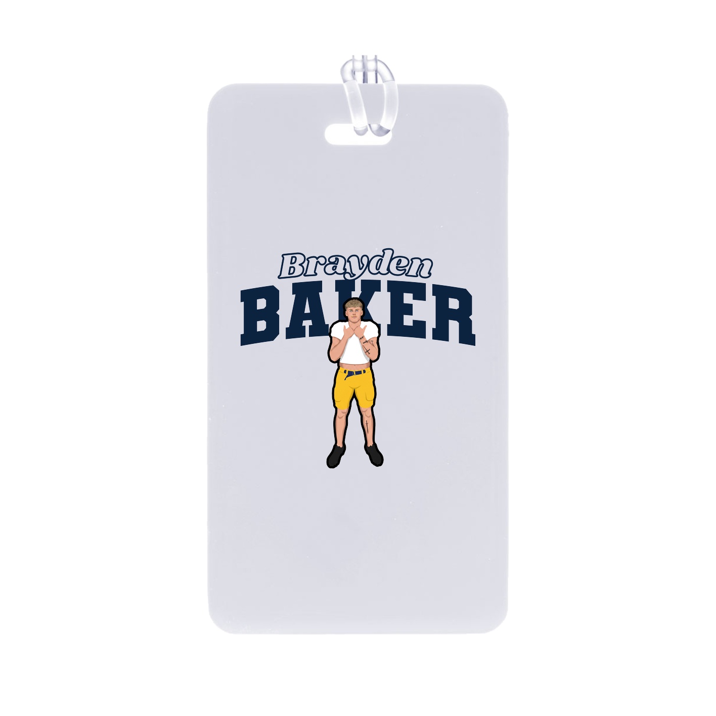 Bag Tag — Name Arch in Classic