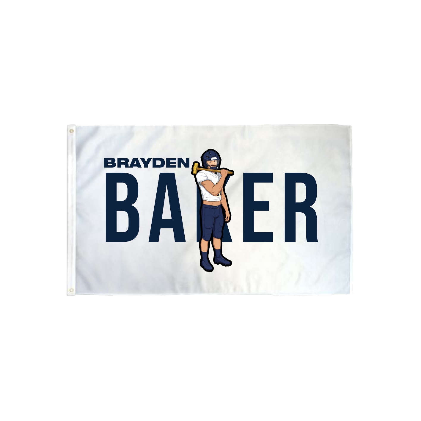 3x5 Flag — Player Name in Classic