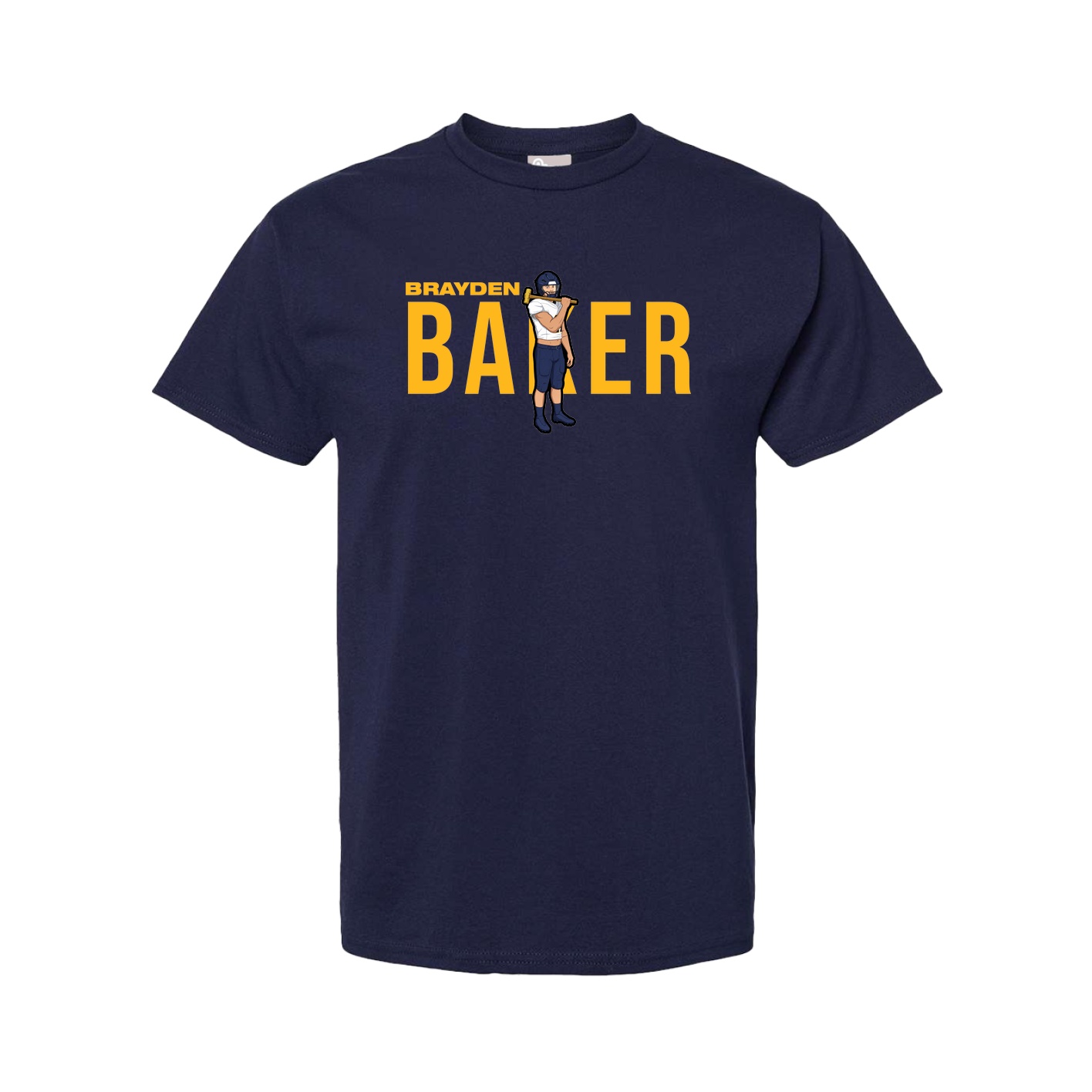 Tee — Player Name in Navy