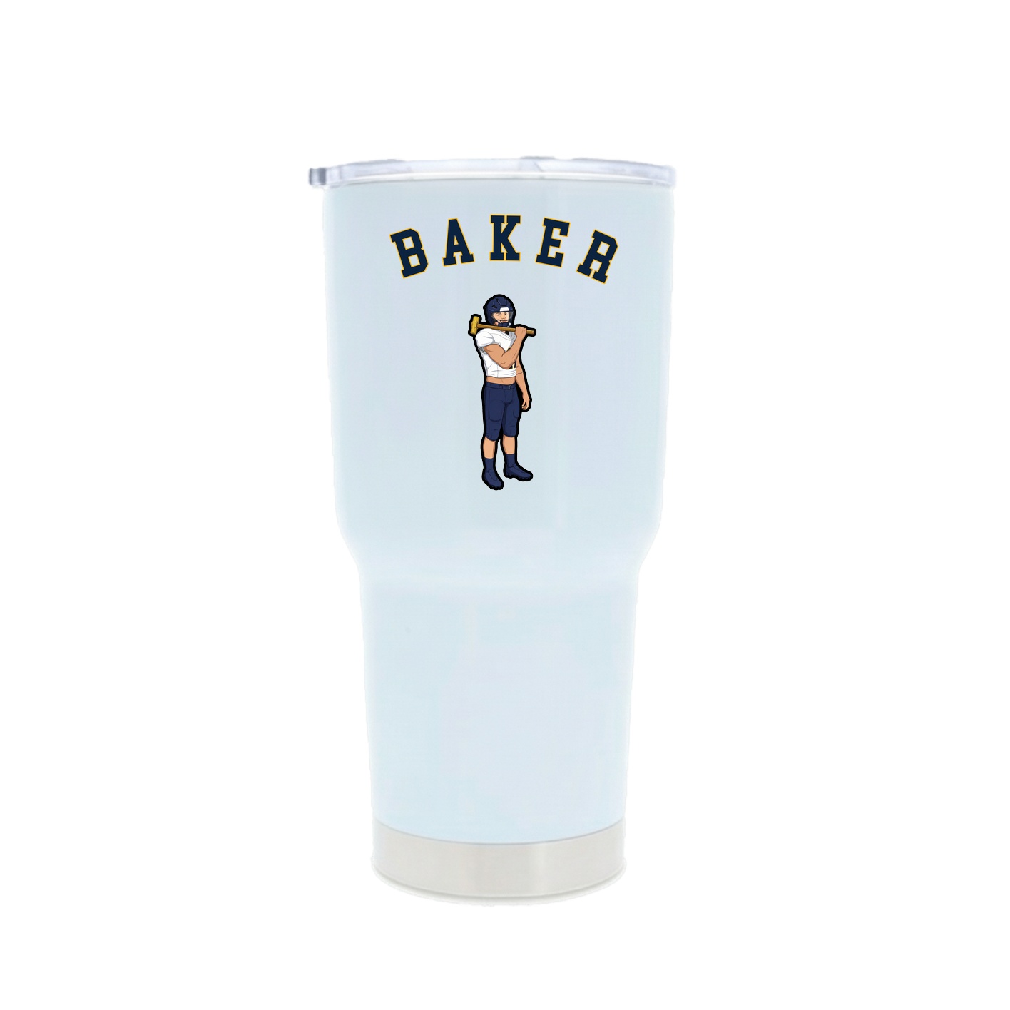 30oz Stainless Steel Tumbler — Shirsey Arch in White