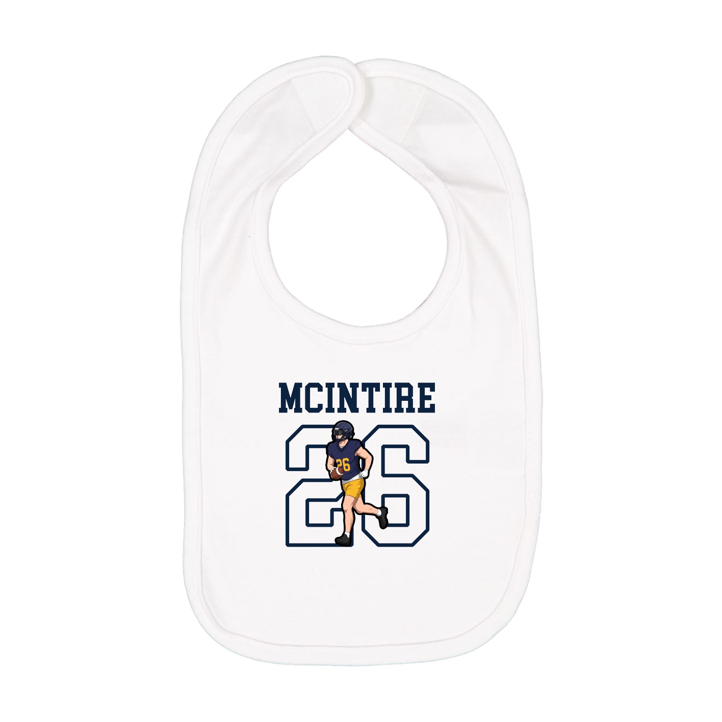 Infant Bib — Shirsey in White