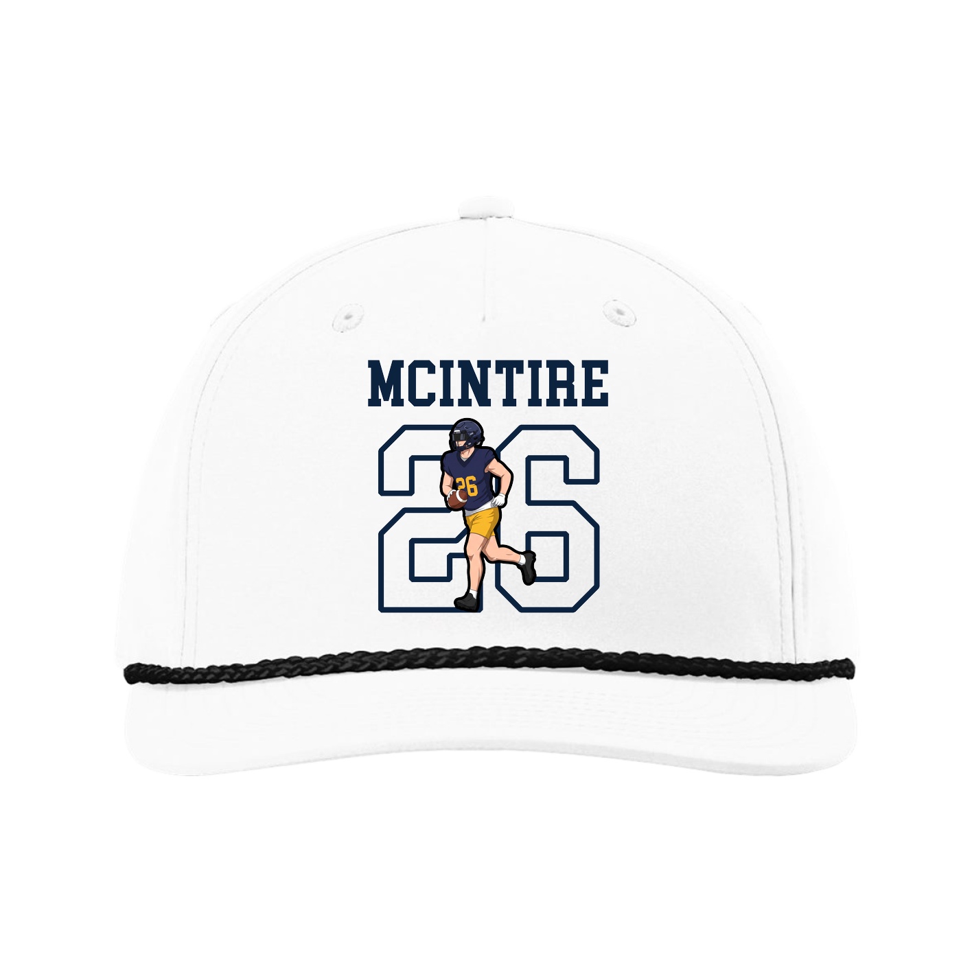 Five-Panel Classic Rope Cap — Shirsey in White