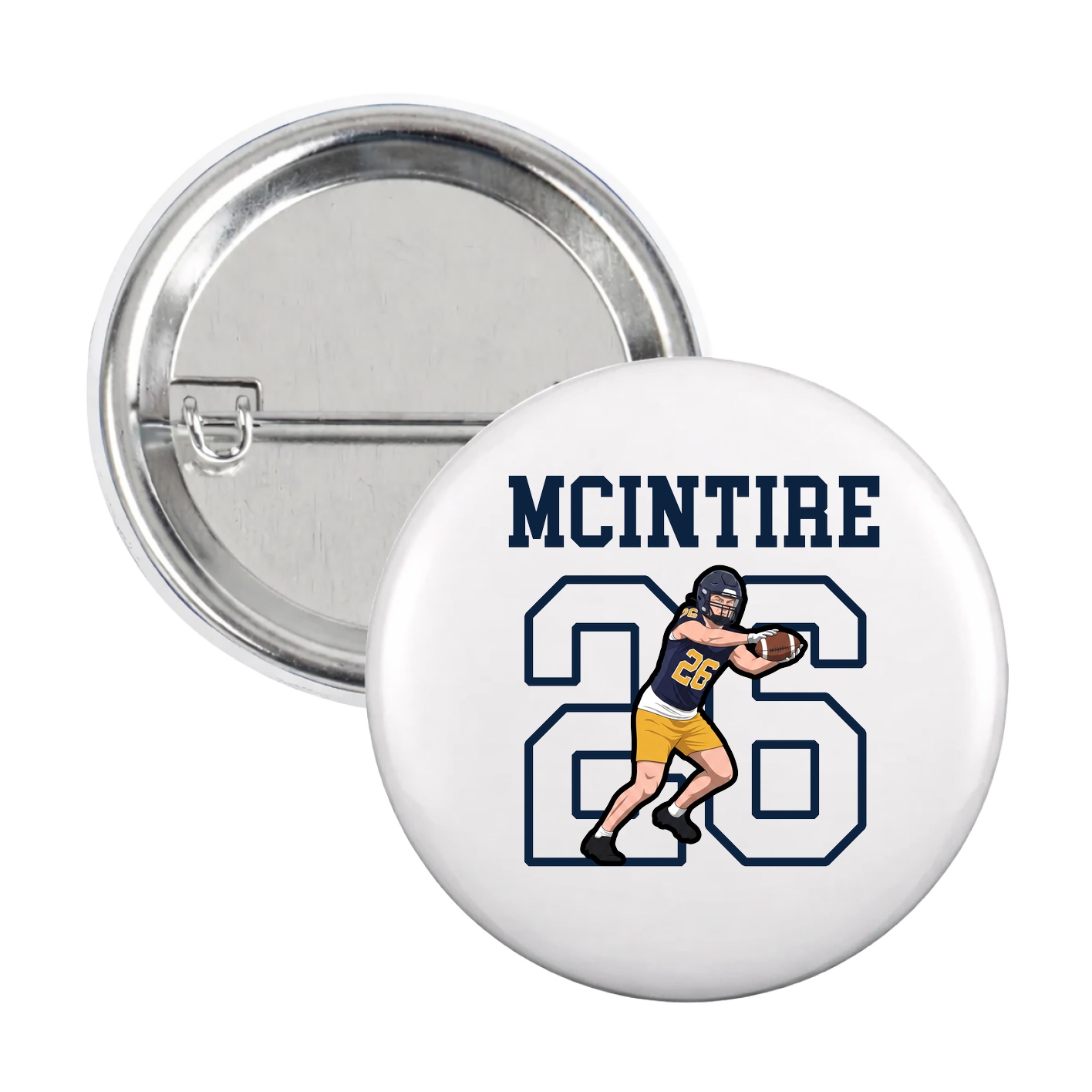 Game Day Button — Shirsey in White