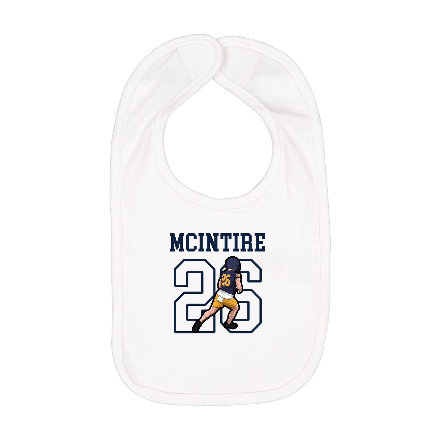 Infant Bib — Shirsey in White