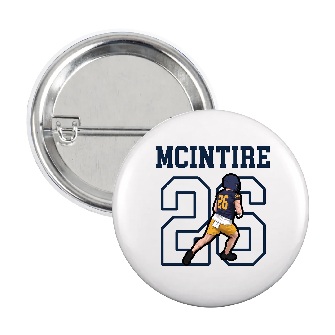 Game Day Button — Shirsey in White