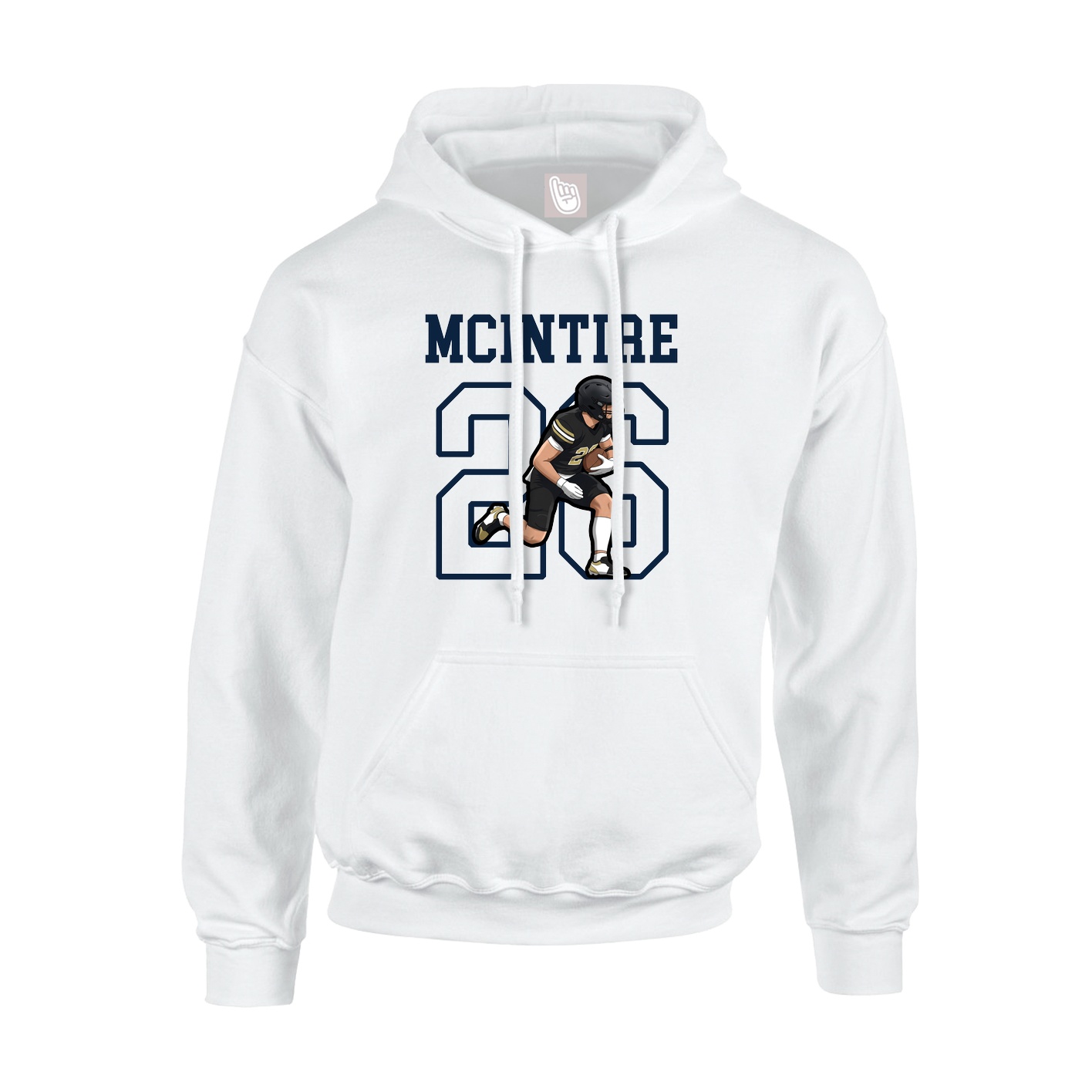 Hoodie — Shirsey in White