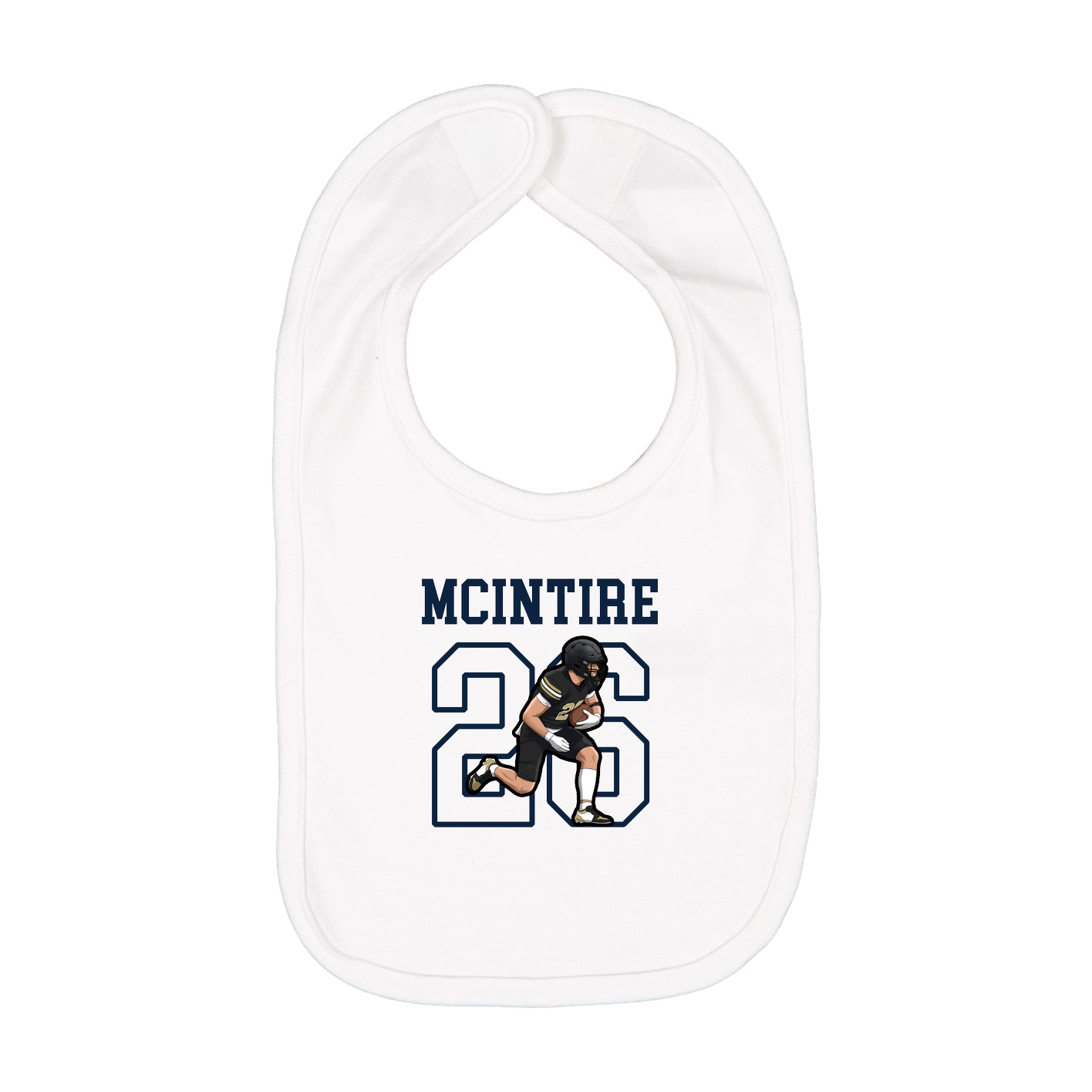Infant Bib — Shirsey in White