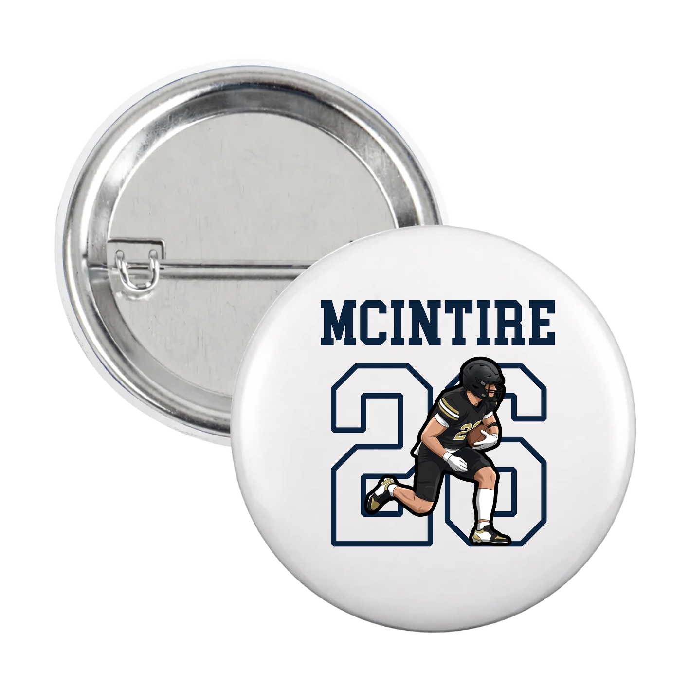 Game Day Button — Shirsey in White
