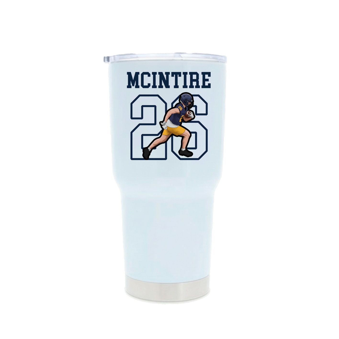 30oz Stainless Steel Tumbler — Shirsey in White
