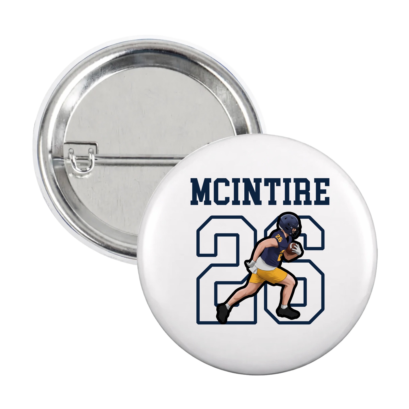 Game Day Button — Shirsey in White