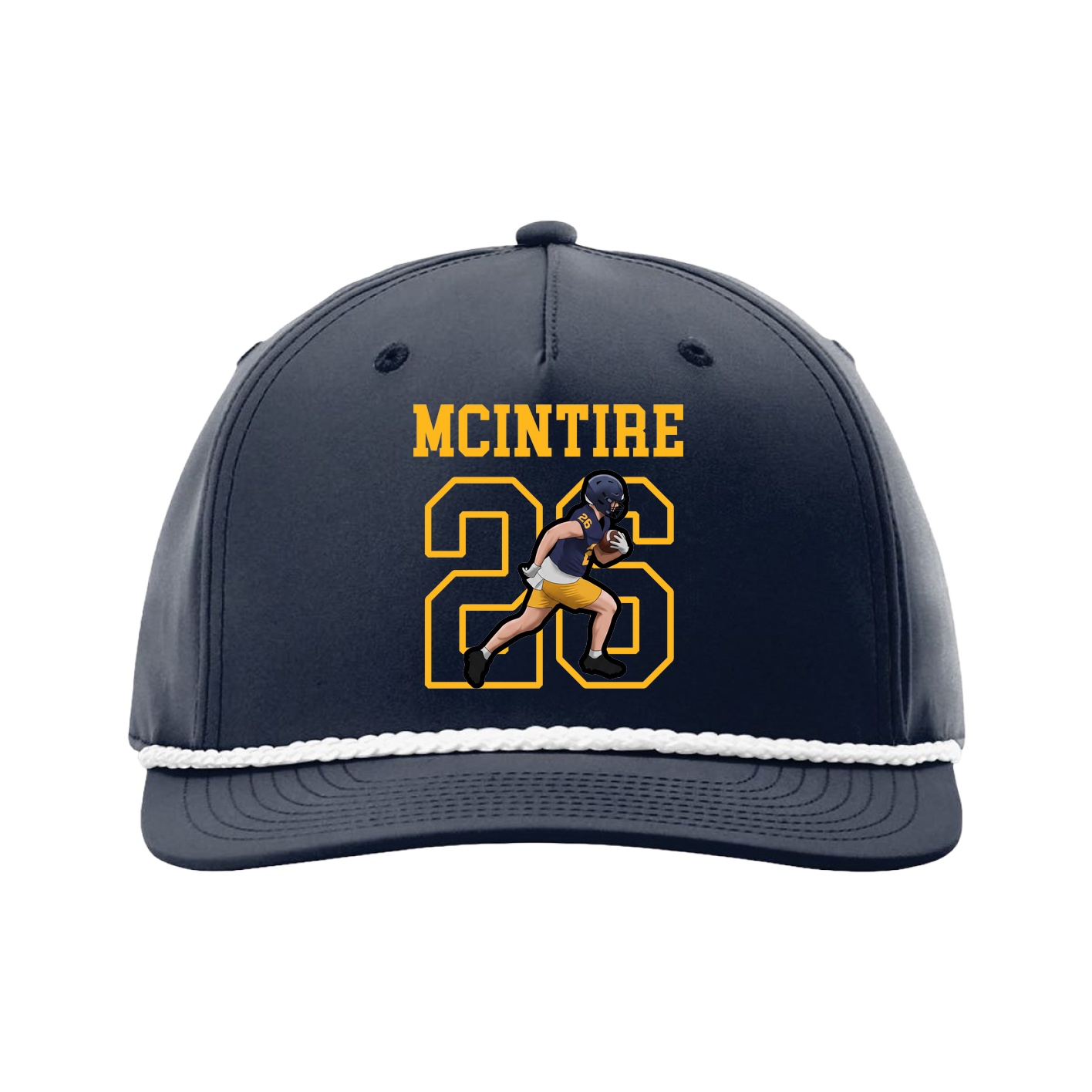Five-Panel Classic Rope Cap — Shirsey in Navy
