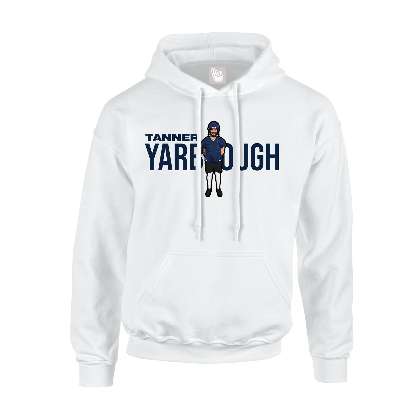 Youth Hoodie — Player Name in White
