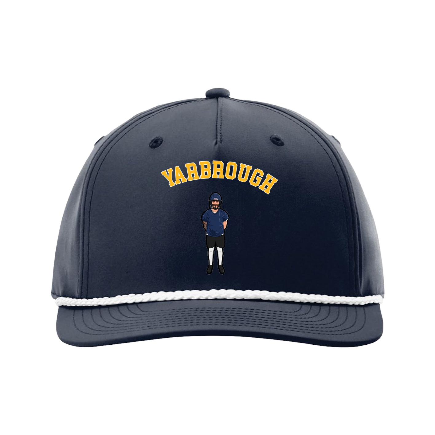Five-Panel Classic Rope Cap — Shirsey Arch in Navy