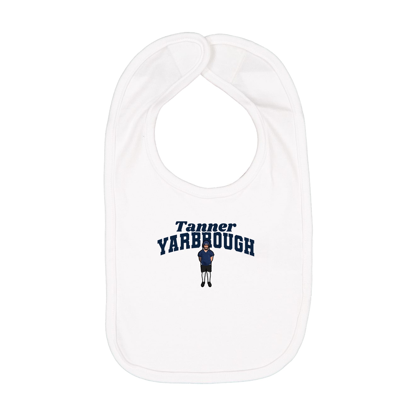 Infant Bib — Signature Arch in White