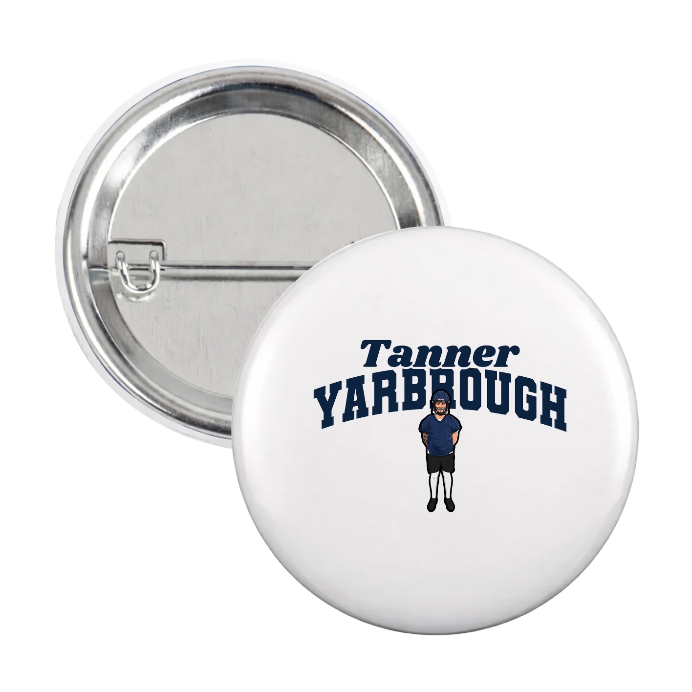 Game Day Button — Signature Arch in White