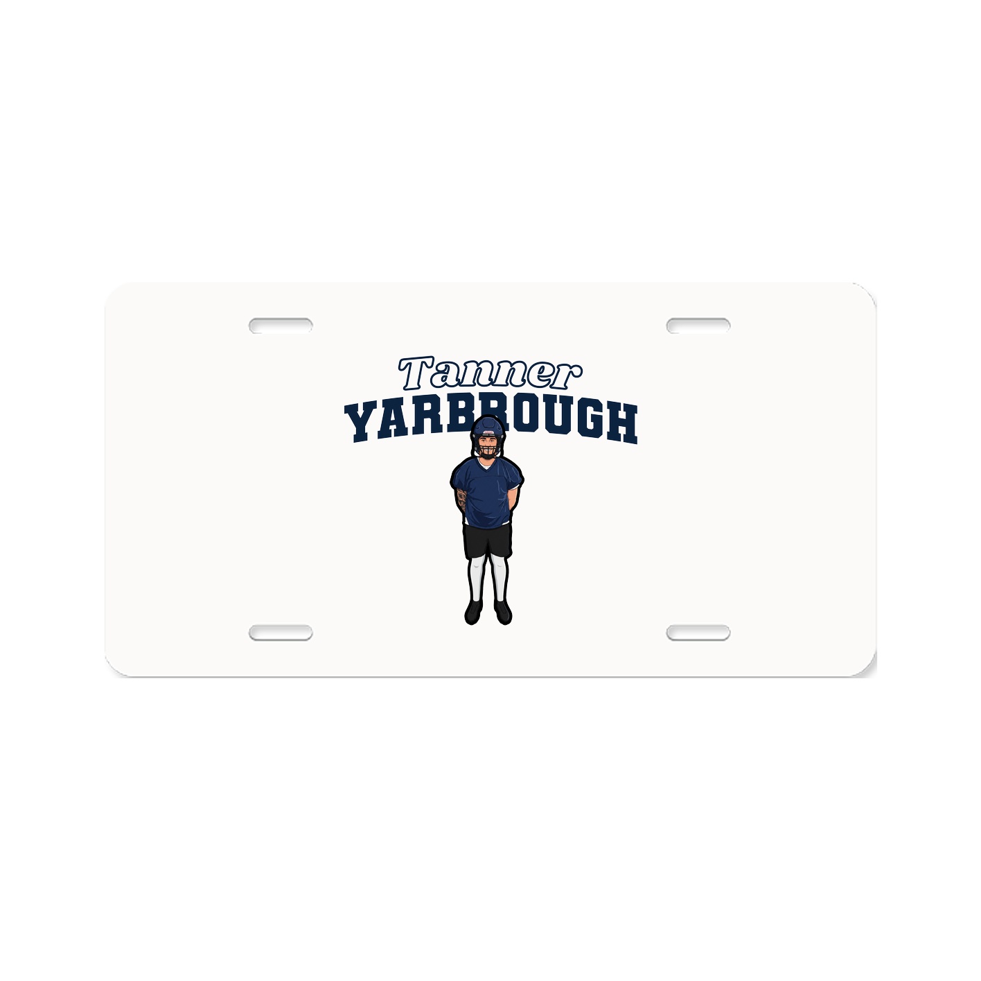 License Plate — Name Arch in Classic