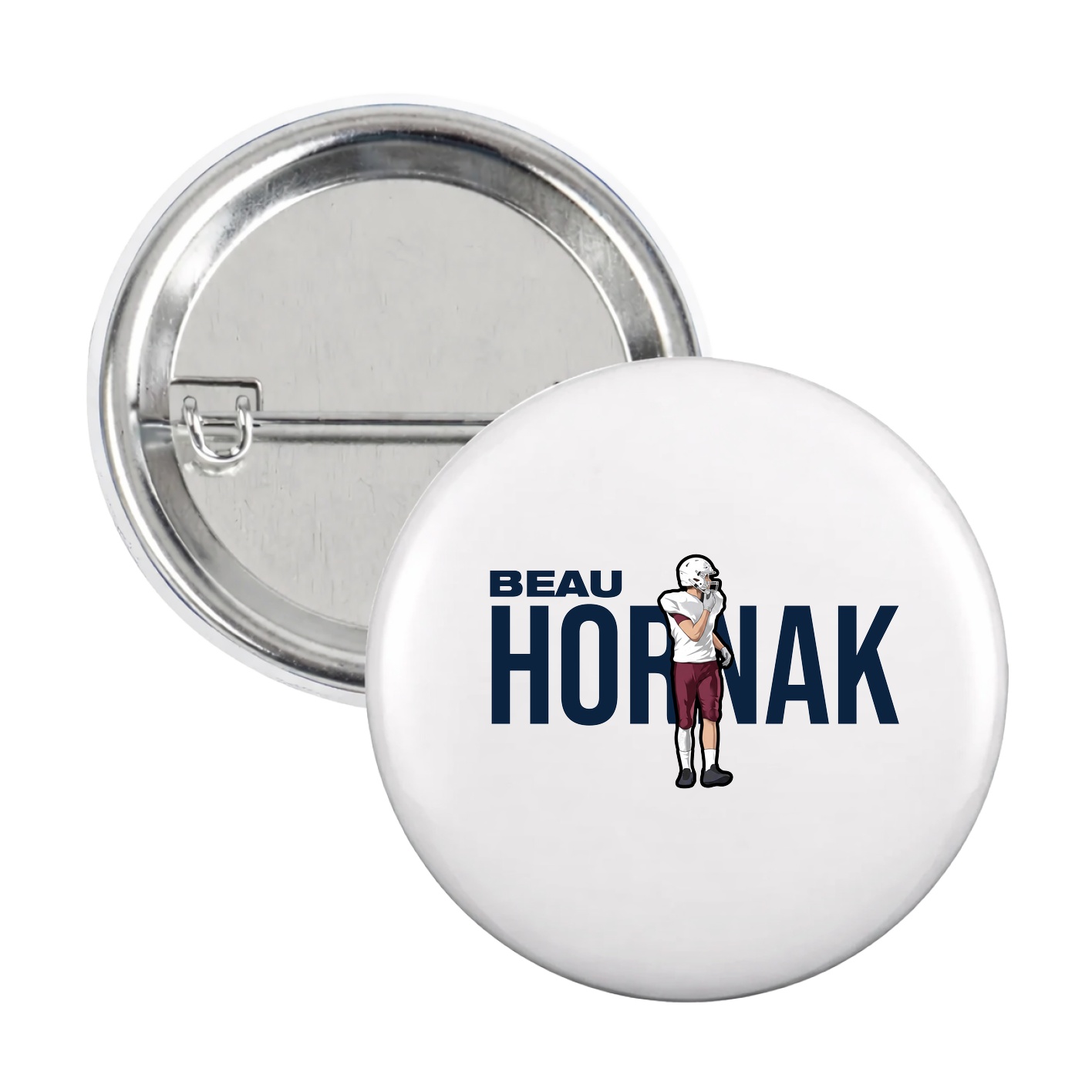 Game Day Button — Player Name in White