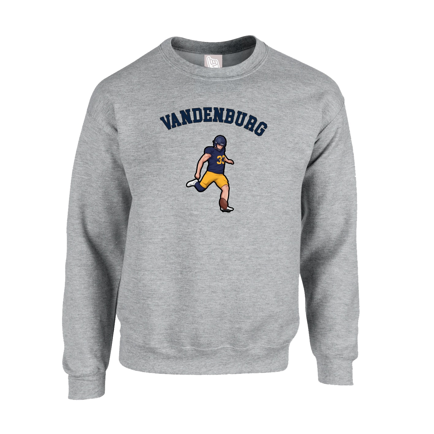 Fleece Crew — Shirsey Arch in Grey