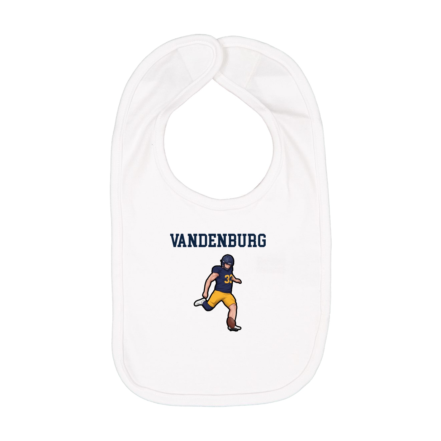 Infant Bib — Shirsey in White