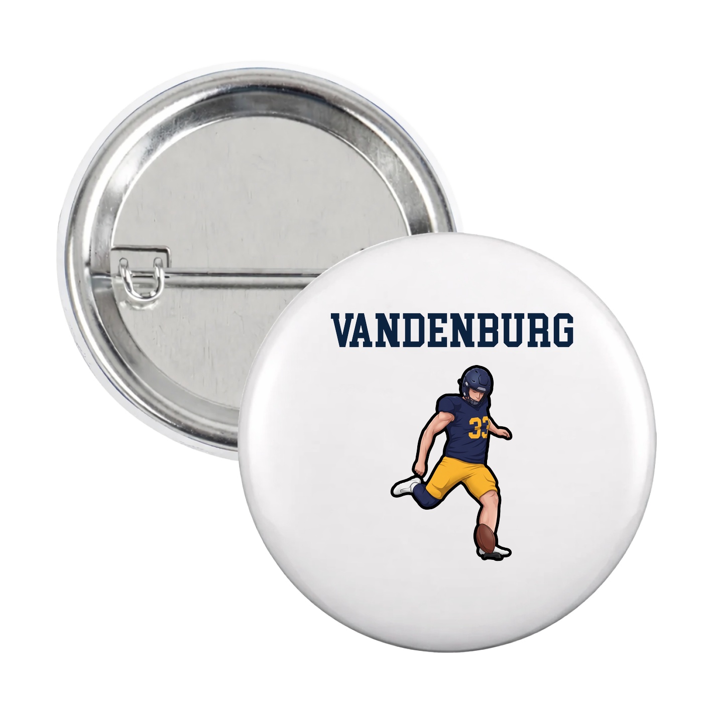 Game Day Button — Shirsey in White