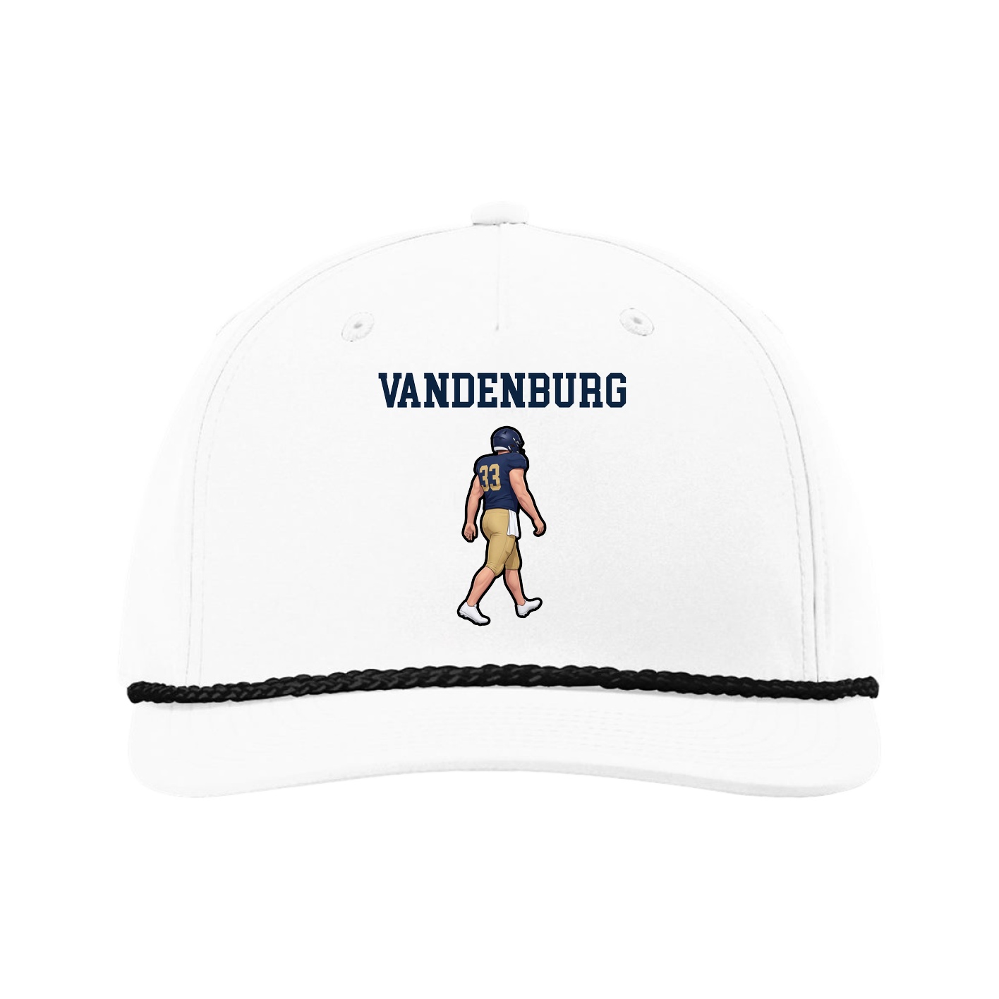 Five-Panel Classic Rope Cap — Shirsey in White