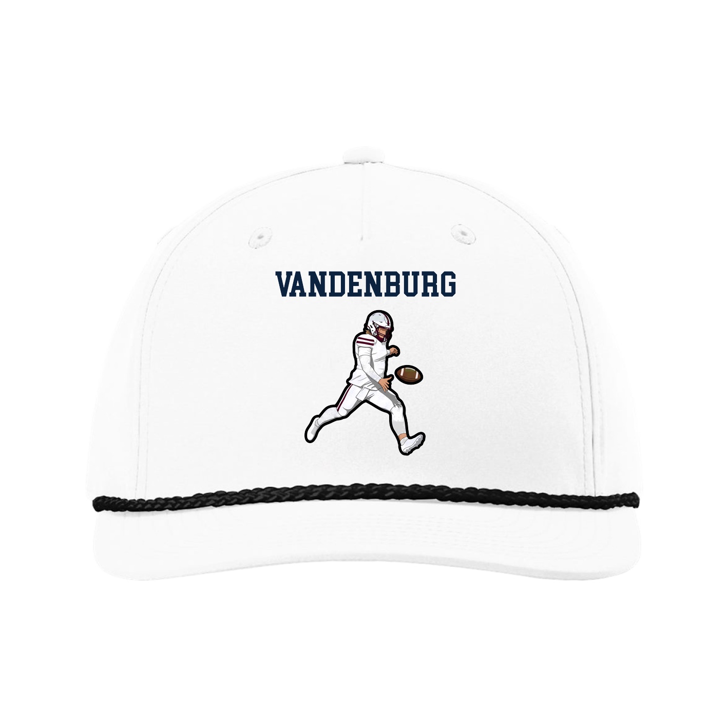 Five-Panel Classic Rope Cap — Shirsey in White