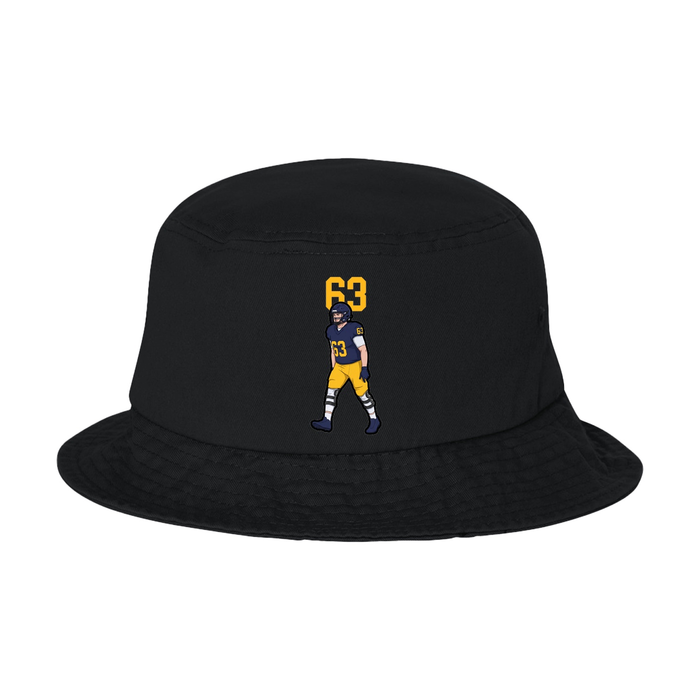 Bucket Cap — Number Top in Black